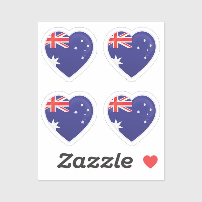 Liebe Australien Aufkleber (Blatt)