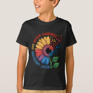 Liebe Autismus Bewusstsein Sonnenblumen Puzzle Stü T-Shirt
