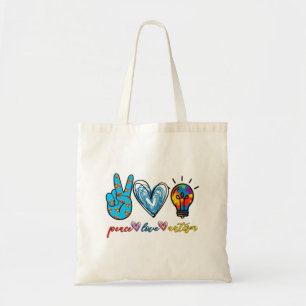 Liebe Autismus Puzzle Ribbon Autismus Sensibilisie Tragetasche