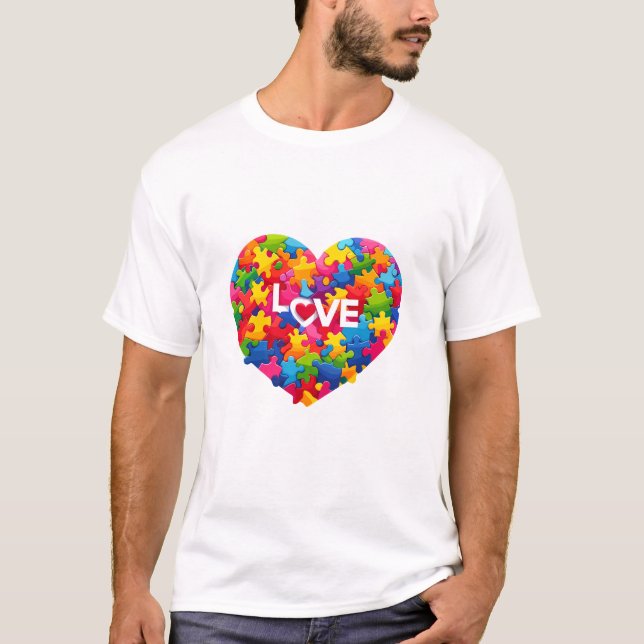 Liebe Autismus T-Shirt (Vorderseite)