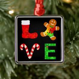LIEBE Autismus Weihnachten Ornament Aus Metall