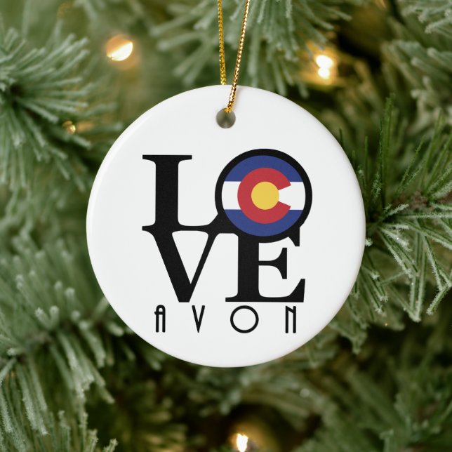 LIEBE Avon Colorado Keramik Ornament (Baum)