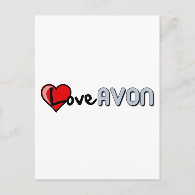 Liebe AVON Postkarte (Vorderseite)