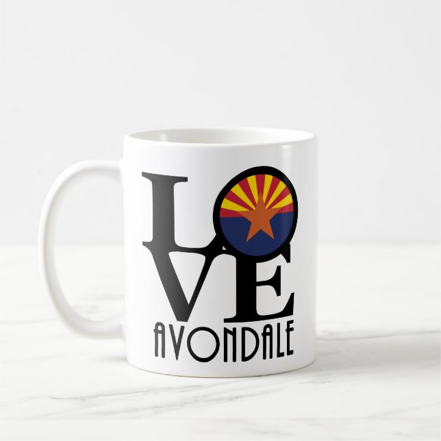 LIEBE Avondale Arizona 11oz Kaffeetasse (Links)