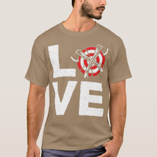 Liebe Ax Throwing Funny Ax Thrower Throw Lover Clo T-Shirt