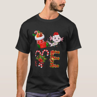 Liebe Axolotl Weihnachtslicht Led Funny Weihnachts T-Shirt