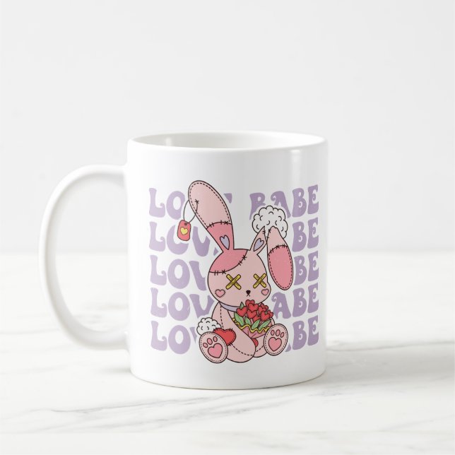 Liebe Babe Valentine Bunny Kaffeetasse (Links)