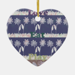 Liebe Baby-Shower-Farben in Blau Keramik Ornament
