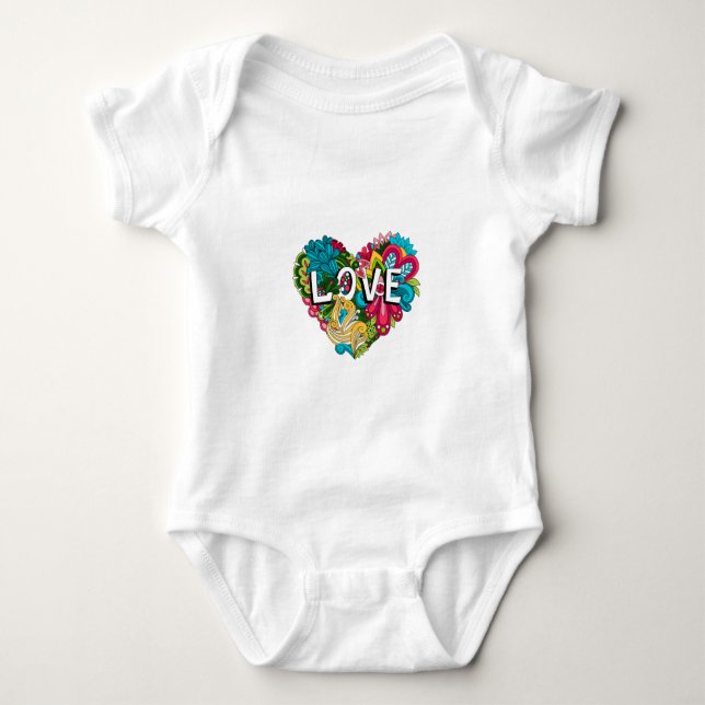 Liebe Baby Strampler (Vorderseite)
