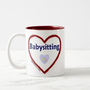 Liebe Babysitting Zweifarbige Tasse