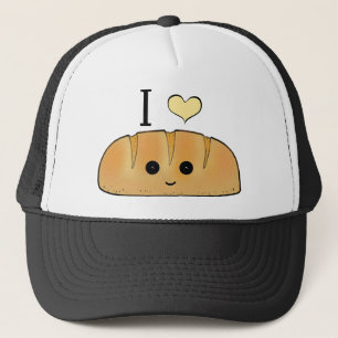Liebe  Backwaren Cartoon Baguette Truckerkappe