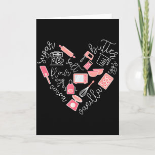 Liebe Backwerkzeuge Für Bäcker Geschenk Frauen Nie Karte