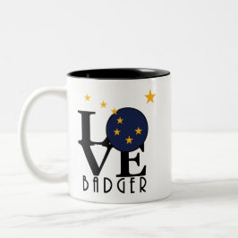 LIEBE Badger Alaska Zweifarbige Tasse