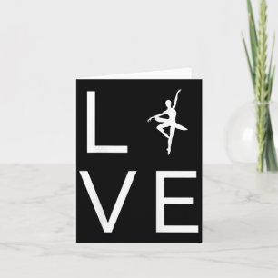 Liebe Ballerina Tanz Lover Dance Silho Karte