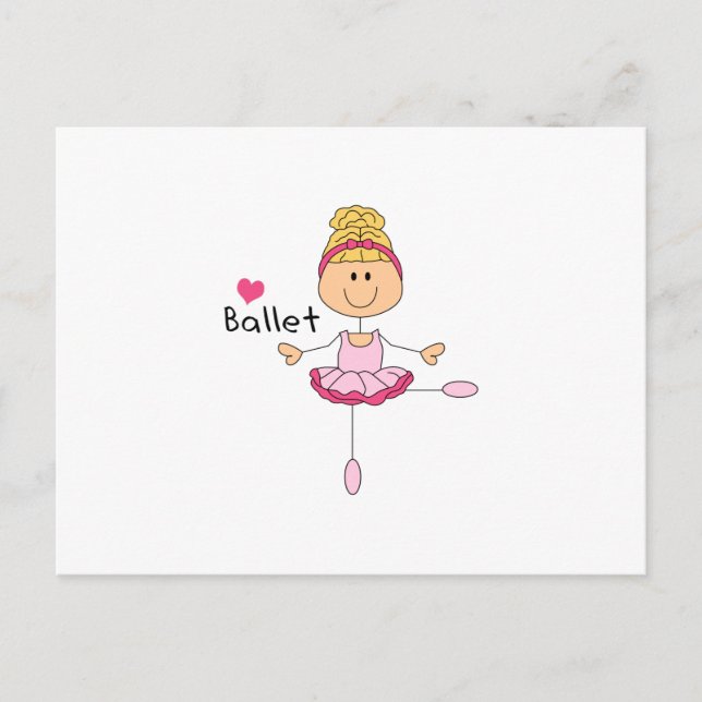 LIEBE BALLET POSTKARTE (Vorderseite)