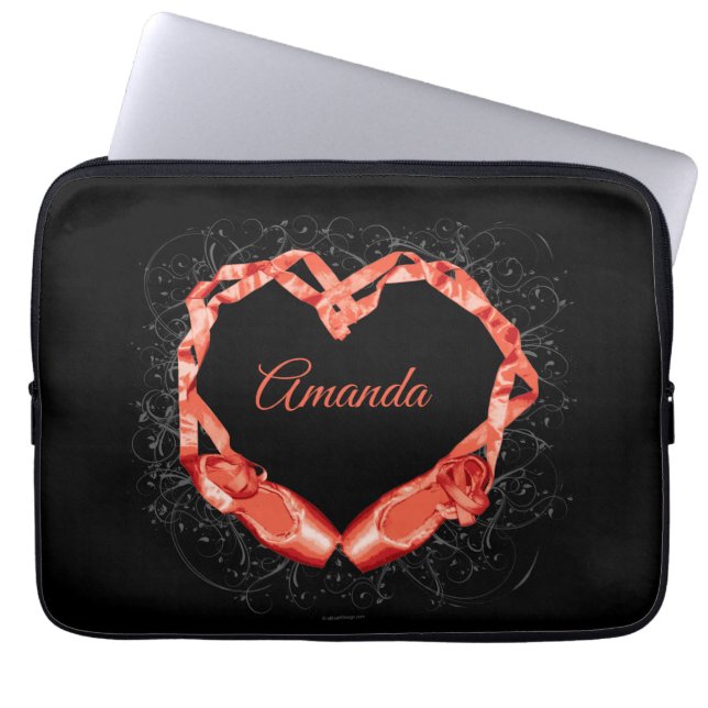 Liebe Ballett (Personalisiert) Laptopschutzhülle (Vorderseite)