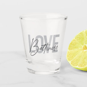 Liebe Baltimore, einfach, modern und modern im urb Schnapsglas