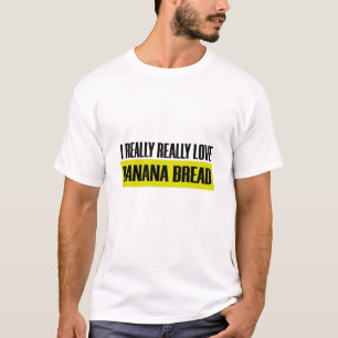 Liebe Bananenbrot Funny Niedlich Eating Food T-Shirt