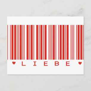 Liebe Bar Postkarte
