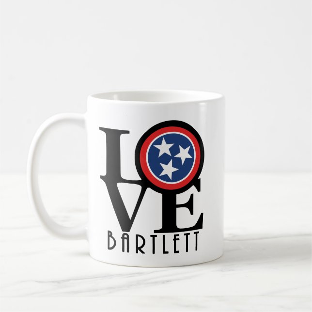 LIEBE Bartlett Tennessee 11ozMug Kaffeetasse (Links)