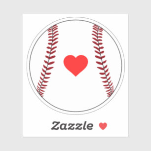 Liebe-Baseball Aufkleber