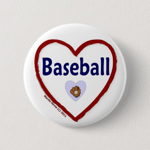 Liebe Baseball Button