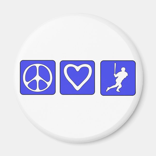 Liebe Baseball Magnet (Vorne)