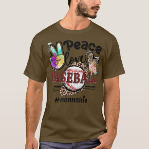 Liebe Baseball Nonna Mama T-Shirt