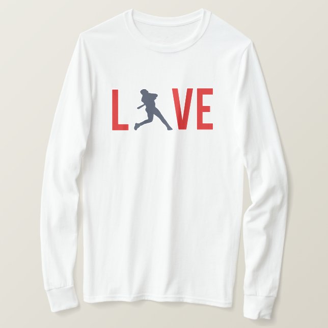 Liebe Baseball T-Shirt (Design vorne)