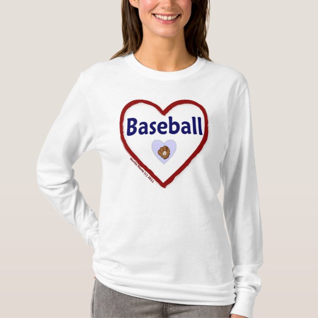 Liebe Baseball T-Shirt (Vorderseite)