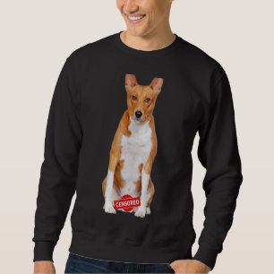 Liebe Basenji Dog Mama Vater Welpe Niedlichen Haus Sweatshirt