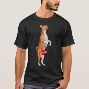 Liebe Basenji Dog Mama Vater Welpe Niedlichen Haus T-Shirt
