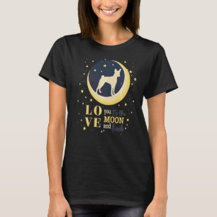 Liebe Basenji zum Mond T-Shirt
