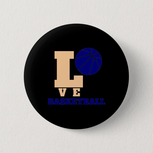 Liebe Basketball 1 Button (Vorderseite)