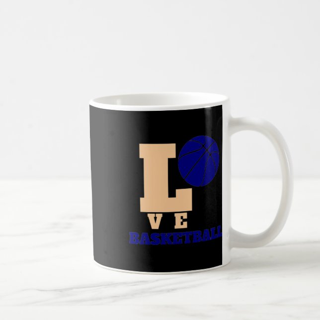 Liebe Basketball 1 Kaffeetasse (Rechts)