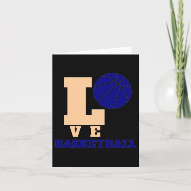 Liebe Basketball 1 Karte (Vorderseite)
