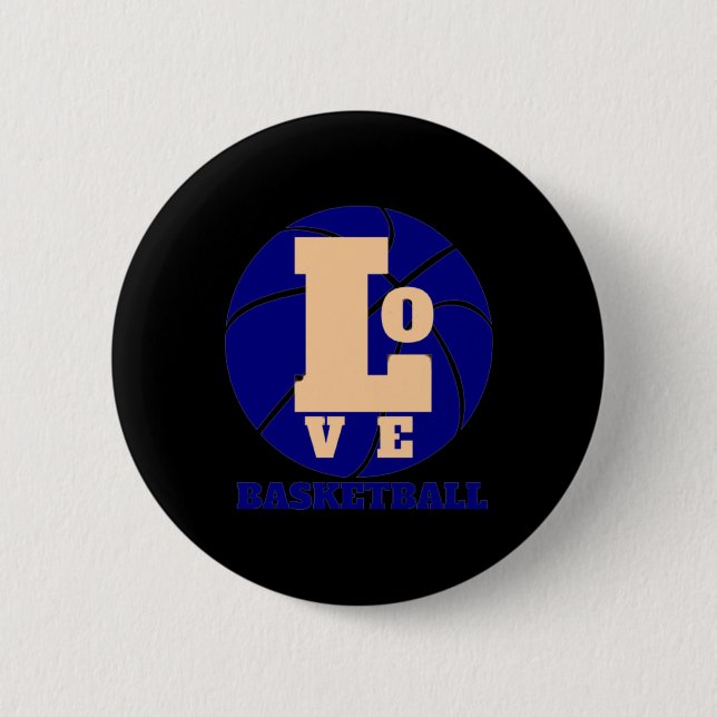 Liebe Basketball 3 Button (Vorderseite)