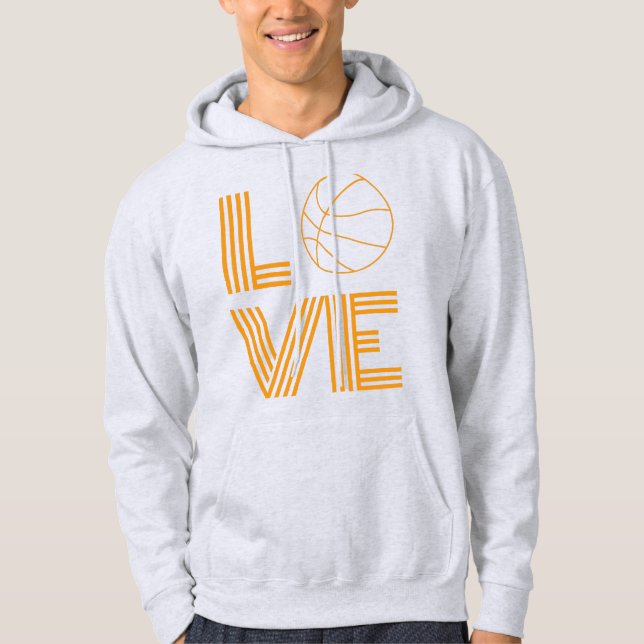 Liebe Basketball-Geschenk Hoodie (Vorderseite)