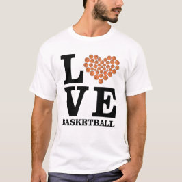 Liebe Basketball - Herz von Ballen T-Shirt