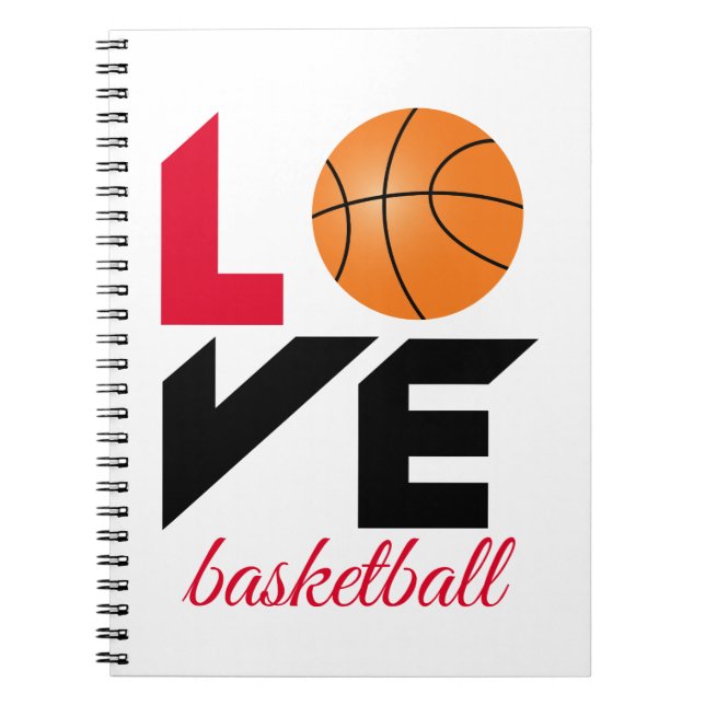 Liebe Basketball Notizblock (Vorderseite)