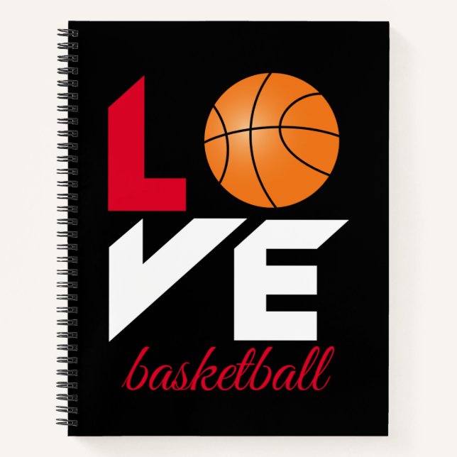 Liebe Basketball Notizbuch (Vorderseite)