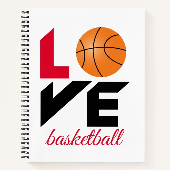 Liebe Basketball Notizbuch (Vorderseite)