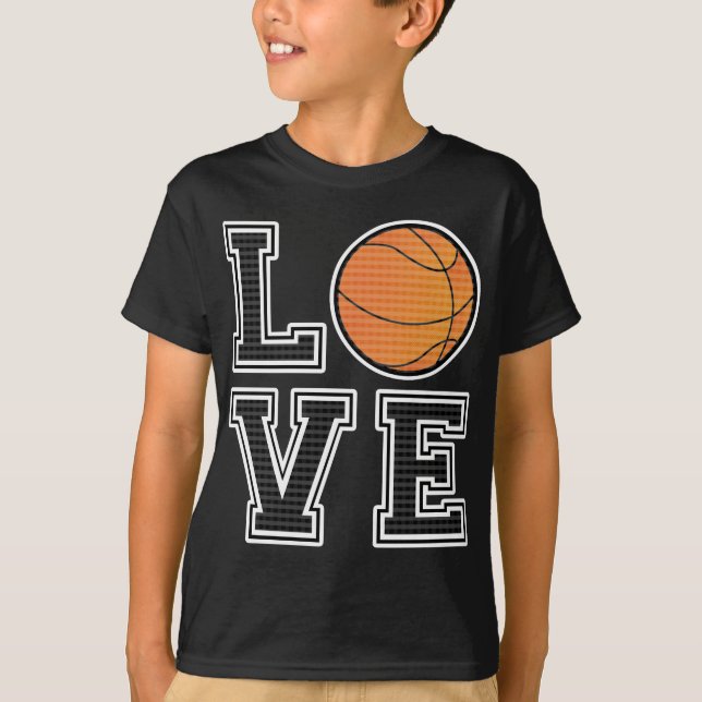 Liebe-Basketball T-Shirt (Vorderseite)