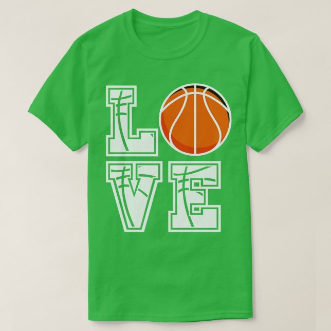 Liebe Basketball T-Shirt (Design vorne)