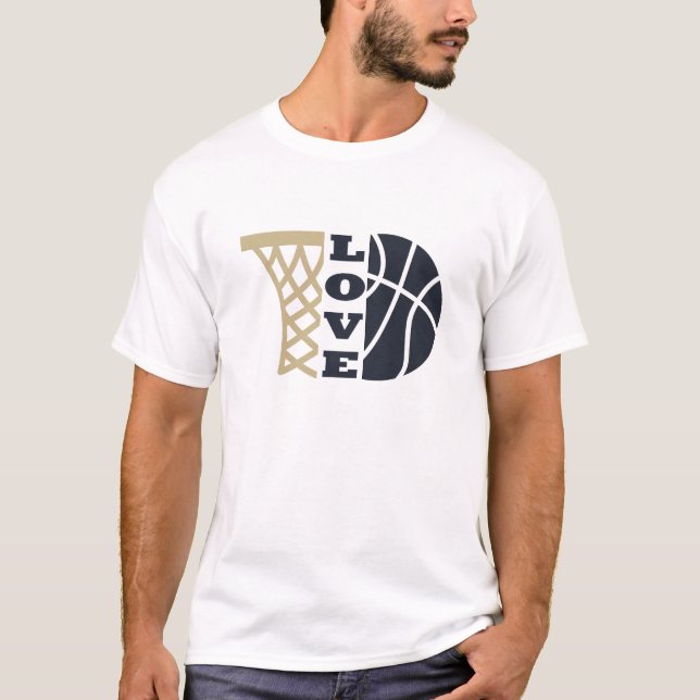 Liebe Basketballkorb T-Shirt (Vorderseite)