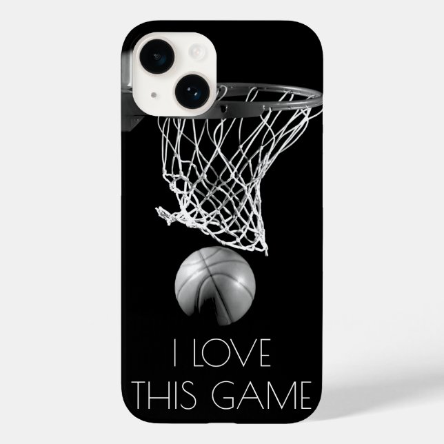 Liebe Basketballspiel Schwarz/Weiß Case-Mate iPhone Hülle (Rückseite)