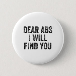 Liebe Bauchmuskeln, ich werde dich finden Fitnesss Button