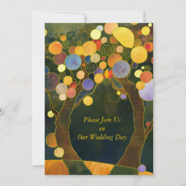 Liebe Bäume, Symbol der Hochzeit der Liebe Einladung