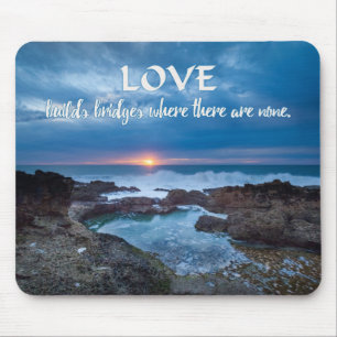 Liebe baut Bridges Mousepad