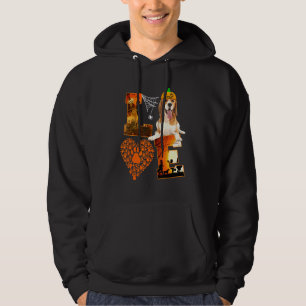 Liebe Beagle Dog Paw Heart Pumpkin Halloween Hoodie